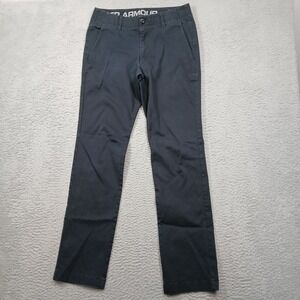 Under Armour Men's Chino Pants Size 32x34 Navy Blue Stretch Athletic Casual